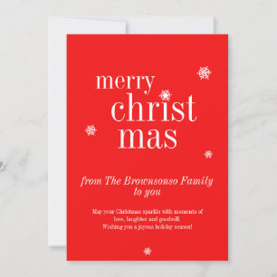Modern Merry Christmas Invitation