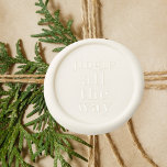 Modern Merry Christmas Jingle all The way Wax Seal Stamp<br><div class="desc">Celebrate the season with timeless simplicity using this Modern Minimalist “Jingle All The Way” Wax Seal, crafted in elegant ivory white. Designed for neutral and modern Christmas wrapping, this embossed seal adds sophistication to kraft paper, twine, and natural greenery. Perfect for holiday gifts, festive stationery, or luxury handmade packaging in...</div>