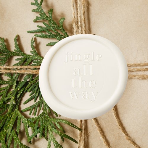 Modern  Merry Christmas Jingle all The way Wax Seal Stamp