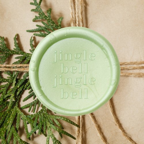 Modern  Merry Christmas Jingle bell Wax Seal Stamp