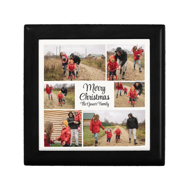 Modern Merry Christmas Keepsake Gift Box (Front)