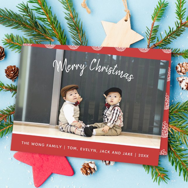 Modern Merry Christmas Photo Card (Modern Merry Christmas Photo Card)