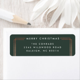 Modern Merry Christmas Return Address Label