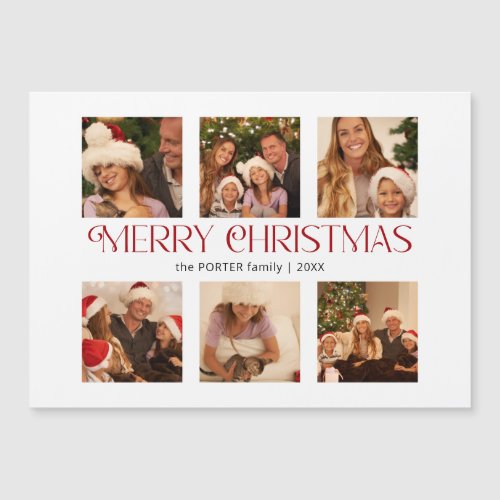 Modern Merry Christmas Typography Multi_Photo