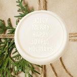 Modern  Merry Christmas  Wax Seal Stamp<br><div class="desc">Introducing the Modern Christmas "Joy" Wax Sets Stamps, now available on Zazzle! This delightful collection of decorative stamps is designed to bring an extra touch of holiday joy to your crafts and projects. Made with high-quality materials, these stamps feature intricate and charming Christmas-themed designs that will add a festive flair...</div>