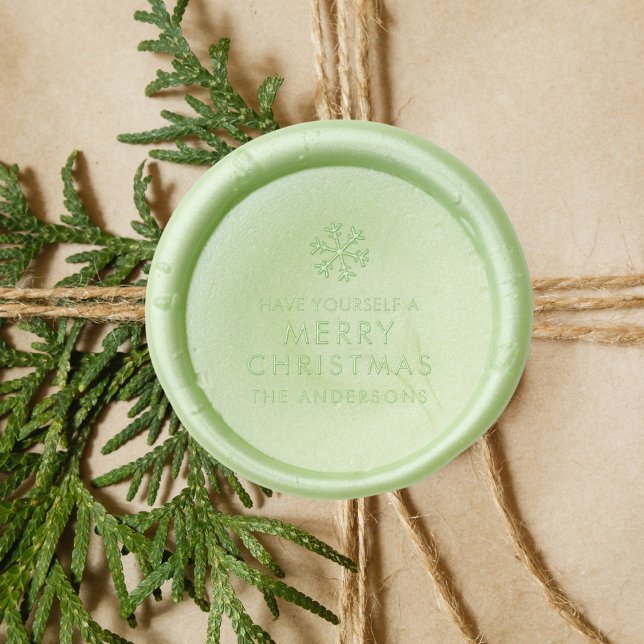 Modern  Merry Christmas  Wax Seal Stamp (Creator Uploaded)