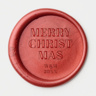 Modern merry Christmas Wax Seal Sticker