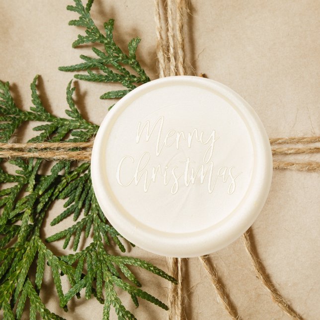 Modern Merry Christmas Wax Seal Sticker (Creator Uploaded)