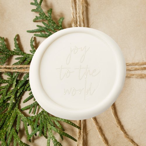 Modern  Merry ChristmasJoy to The World Wax Seal Stamp