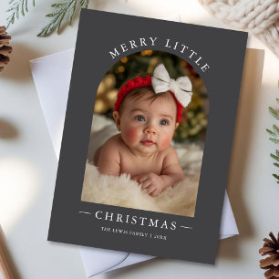 Modern Merry Little Christmas Holiday Greeting