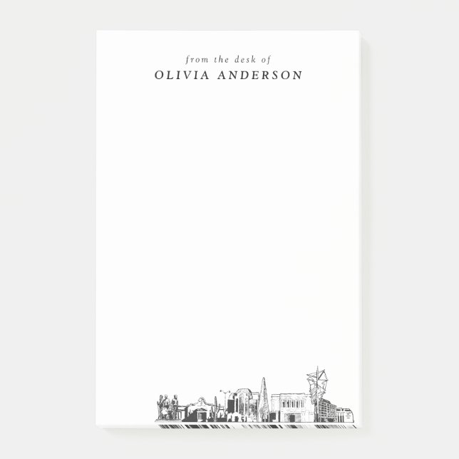 Modern Mesa Arizona Professional Gift Personalized Post-it Notes (Front)