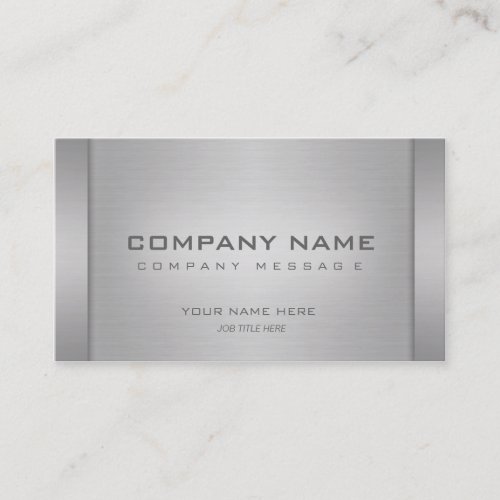 Modern Metal Business Cards