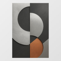 Modern metal optics wall art geometrical | abstrac