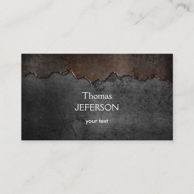 Modern metal texture Business Card (Front)