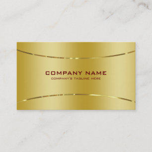 Modern Metallic Faux Gold Background Business Card