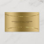 Modern Metallic Faux Gold Stainless Steel Look Business Card
