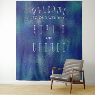 Modern Metallic Foil Wedding Decor Backdrop