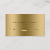 Modern Metallic Gold Design Stainless Steel Look Business Card (Front)