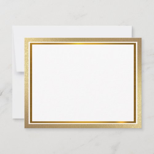 Modern Metallic I Elegant Gold Foil Texture Note Card