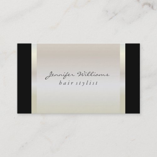 Modern Metallic Lux Business Card