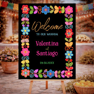   Modern Mexican floral wedding Foam Board