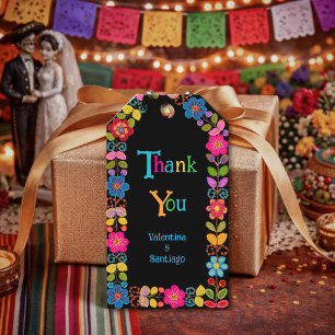  Modern Mexican floral wedding Gift Tags