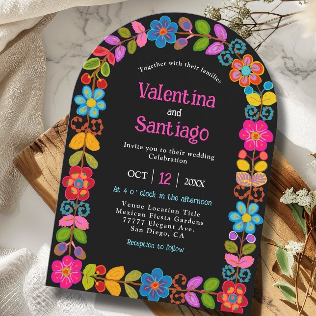   Modern Mexican floral wedding Invitation (Creator Uploaded)