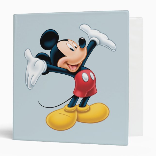 Modern Mickey | Airbrushed 3 Ring Binder (Front/Inside)