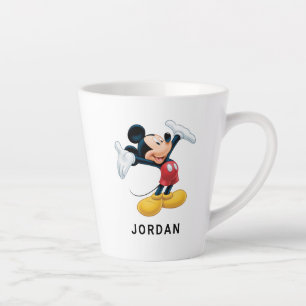 Modern Mickey Airbrushed Latte Mug