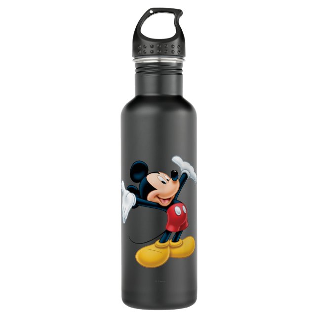 Modern Mickey | Airbrushed Stainless Steel Water Bottle (Front)