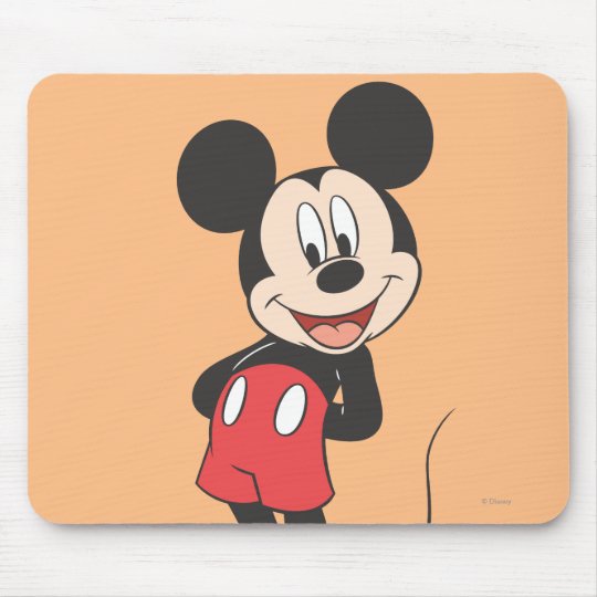 Modern Mickey | Hands behind Back Mouse Pad | Zazzle.com