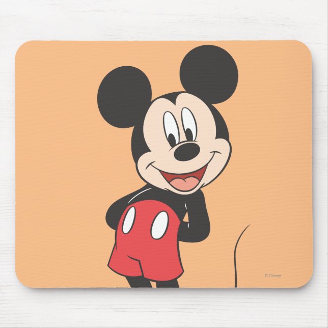 Modern Mickey | Hands behind Back Mouse Pad (Front)