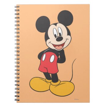 Modern Mickey | Hands Behind Back Notebook by MickeyAndFriends at Zazzle