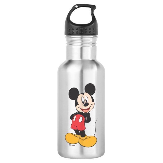 Modern Mickey | Hands behind Back Stainless Steel Water Bottle (Front)