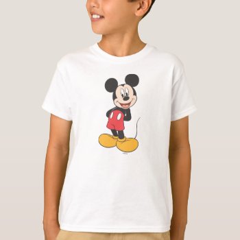 Modern Mickey | Hands Behind Back T-shirt by MickeyAndFriends at Zazzle