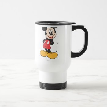 Modern Mickey | Hands Behind Back Travel Mug by MickeyAndFriends at Zazzle