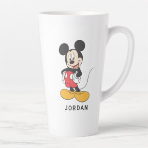Modern Mickey Side Hands on Hips Latte Mug