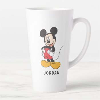 Modern Mickey | Side Hands On Hips Latte Mug by MickeyAndFriends at Zazzle