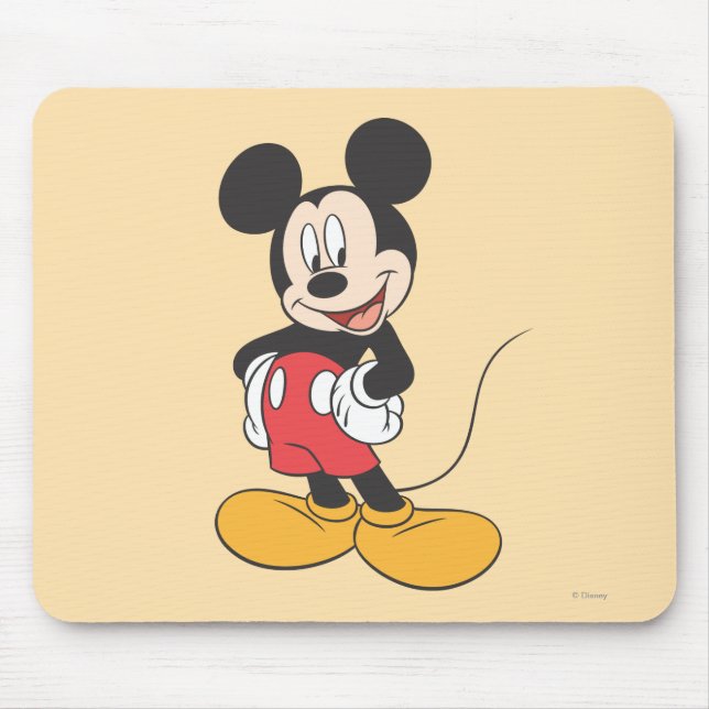Modern Mickey | Side Hands on Hips Mouse Pad (Front)