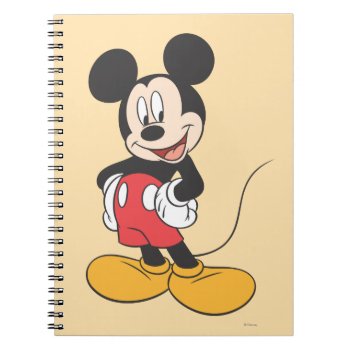 Modern Mickey | Side Hands On Hips Notebook by MickeyAndFriends at Zazzle