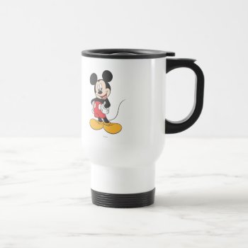 Modern Mickey | Side Hands On Hips Travel Mug by MickeyAndFriends at Zazzle