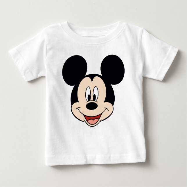 Modern Mickey | Smiling Head Baby T-Shirt (Front)