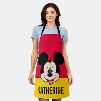 Modern Mickey | Smiling Head Personalized Apron