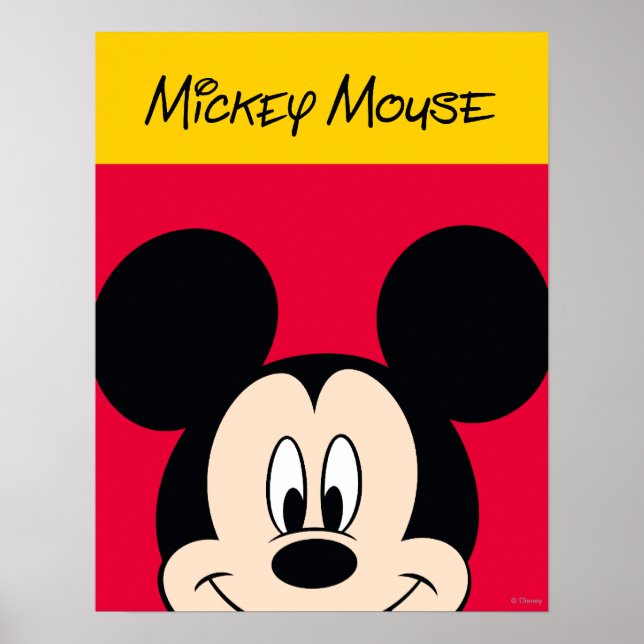 Modern Mickey | Smiling Head Poster (Front)