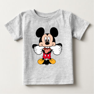 Modern Mickey Sticking Out Tongue Baby T-Shirt