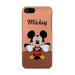 Modern Mickey | Sticking Out Tongue Metallic Phone Case For iPhone SE/5/5s