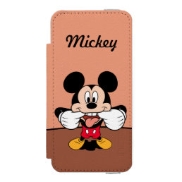 Modern Mickey | Sticking Out Tongue Wallet Case For iPhone SE/5/5s