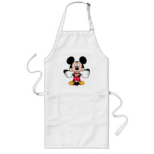 Modern Mickey  Sticking Out Tongue Long Apron