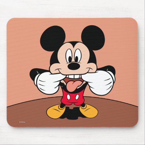 Modern Mickey  Sticking Out Tongue Mouse Pad