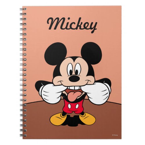 Modern Mickey  Sticking Out Tongue Notebook
